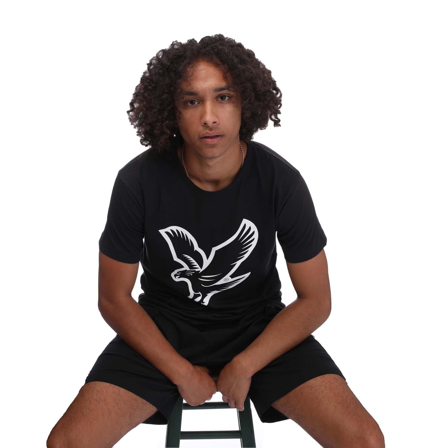 Black - Side - Lyle & Scott Mens Loungewear Set (Pack of 2)