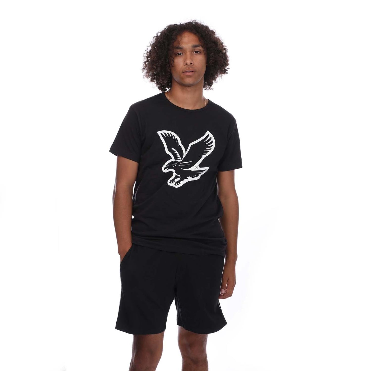 Black - Front - Lyle & Scott Mens Loungewear Set (Pack of 2)
