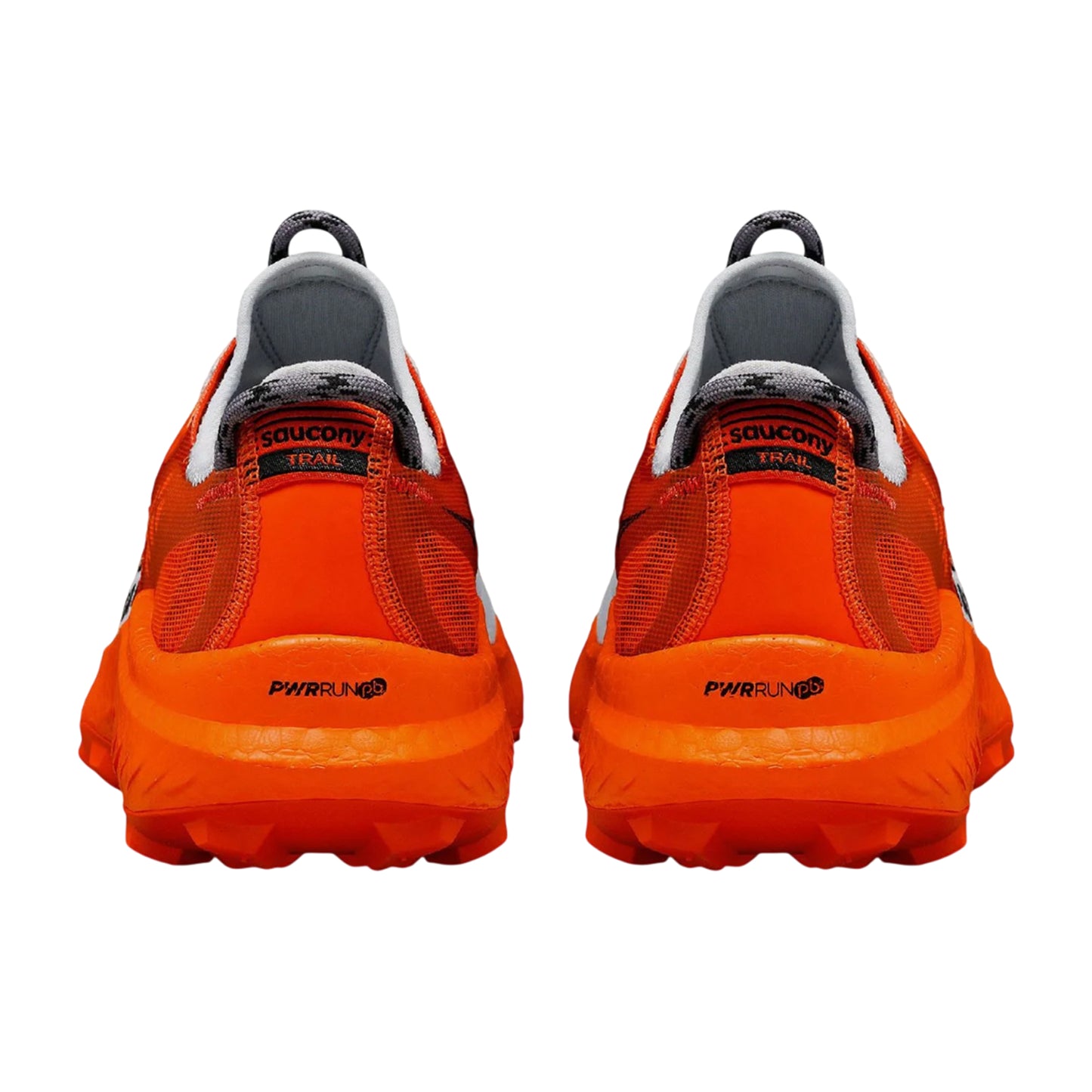 Grey-Red - Back - Saucony Mens Endorphin Running Trainers