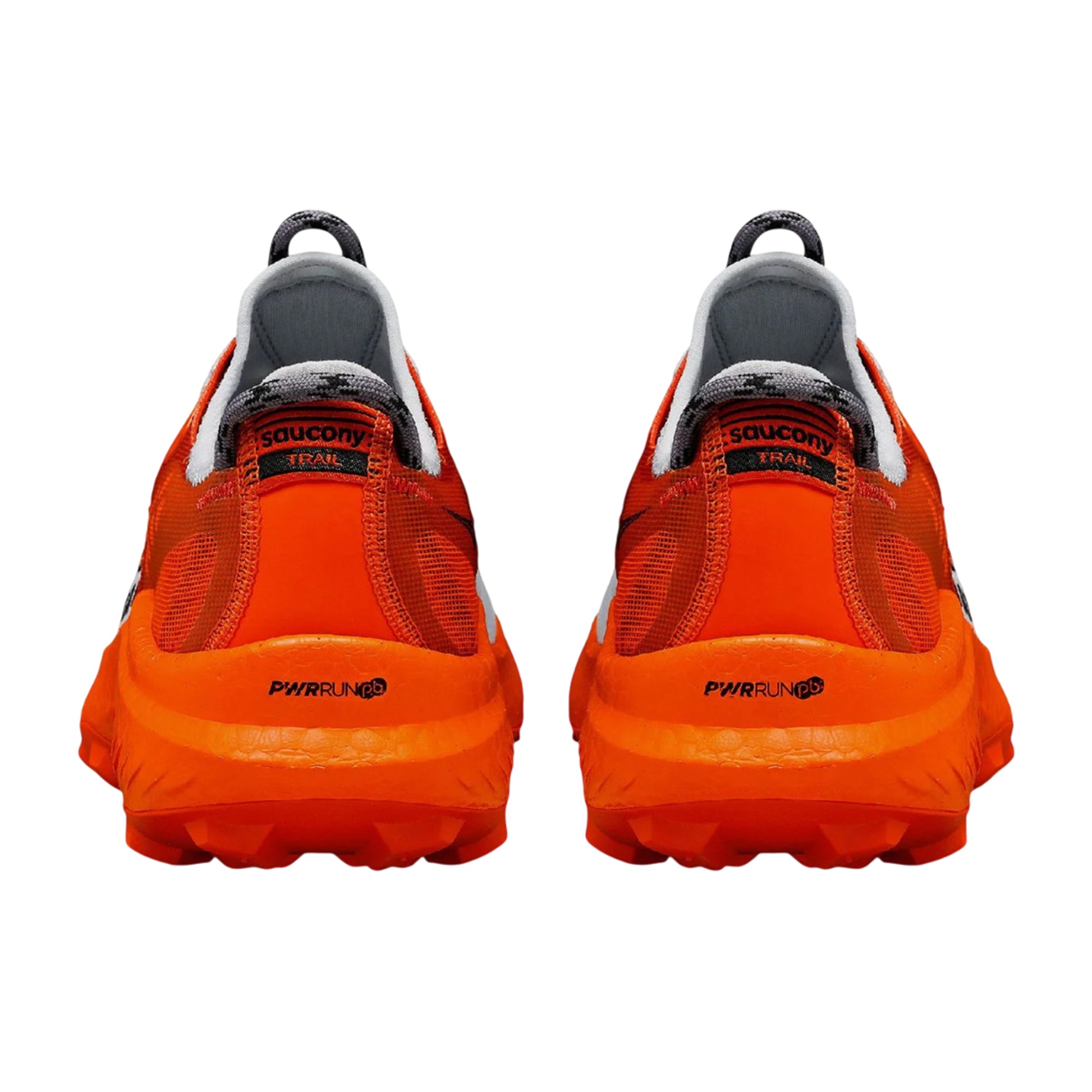 Grey-Red - Back - Saucony Mens Endorphin Running Trainers
