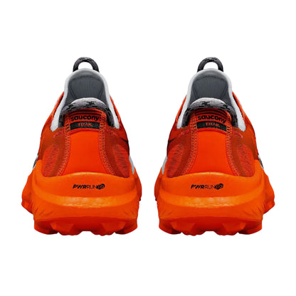 Grey-Red - Back - Saucony Mens Endorphin Running Trainers