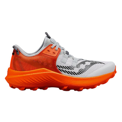 Grey-Red - Front - Saucony Mens Endorphin Running Trainers