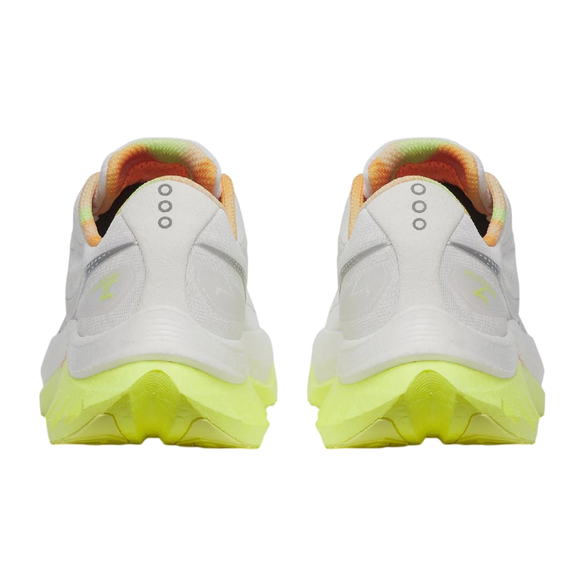 White-Yellow - Back - Saucony Womens-Ladies Endorphin Speed 4 Running Trainers