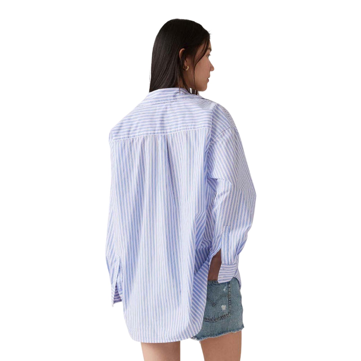 Blue - Back - Levis Womens-Ladies Nola Long-Sleeved Shirt