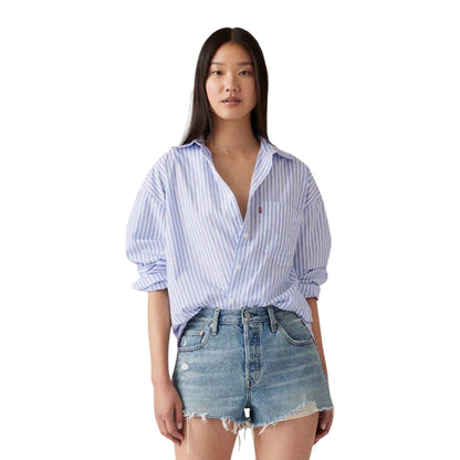Blue - Lifestyle - Levis Womens-Ladies Nola Long-Sleeved Shirt