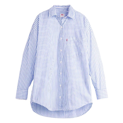 Blue - Front - Levis Womens-Ladies Nola Long-Sleeved Shirt