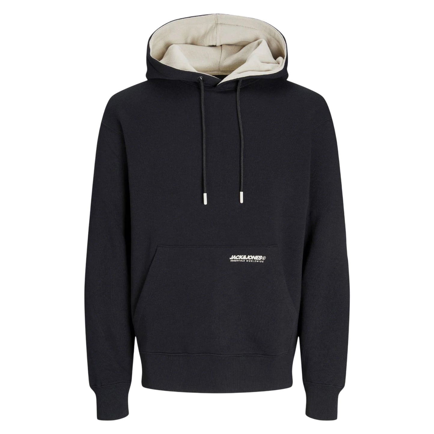 Black - Front - Jack And Jones Mens Elegacy Hoodie