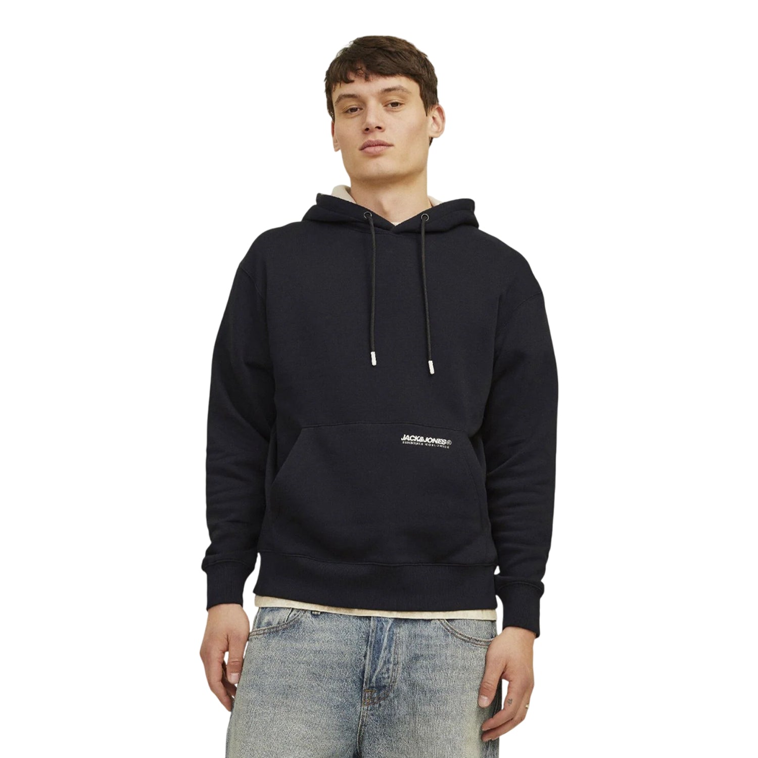 Black - Lifestyle - Jack And Jones Mens Elegacy Hoodie