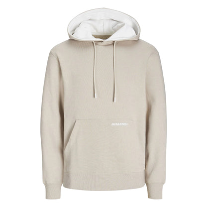 Beige - Front - Jack And Jones Mens Elegacy Hoodie