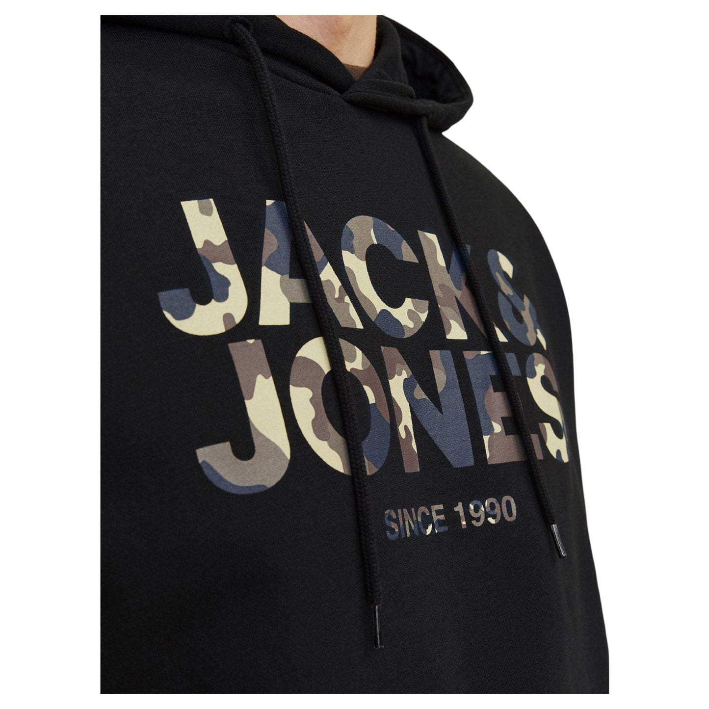 Black - Side - Jack And Jones Mens James Hoodie