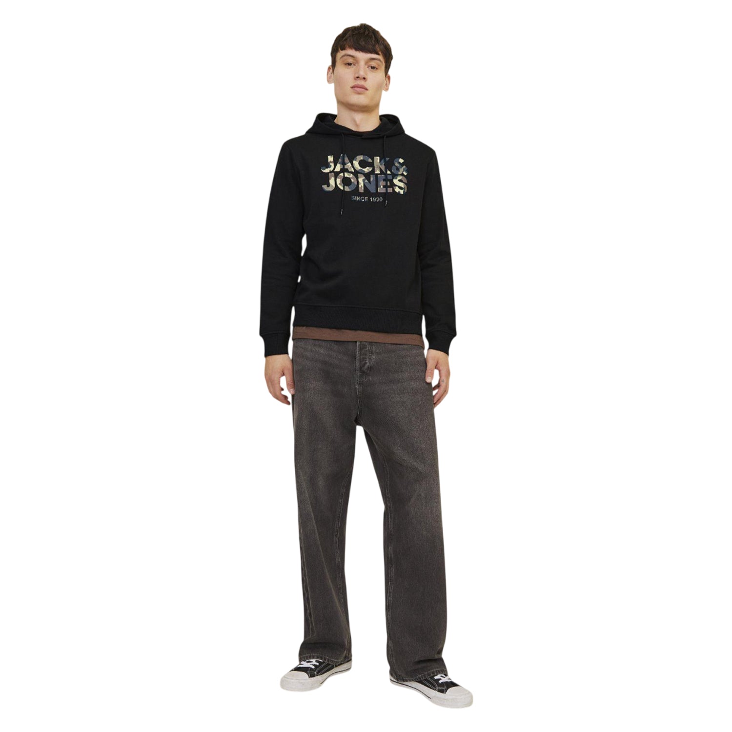 Black - Close up - Jack And Jones Mens James Hoodie