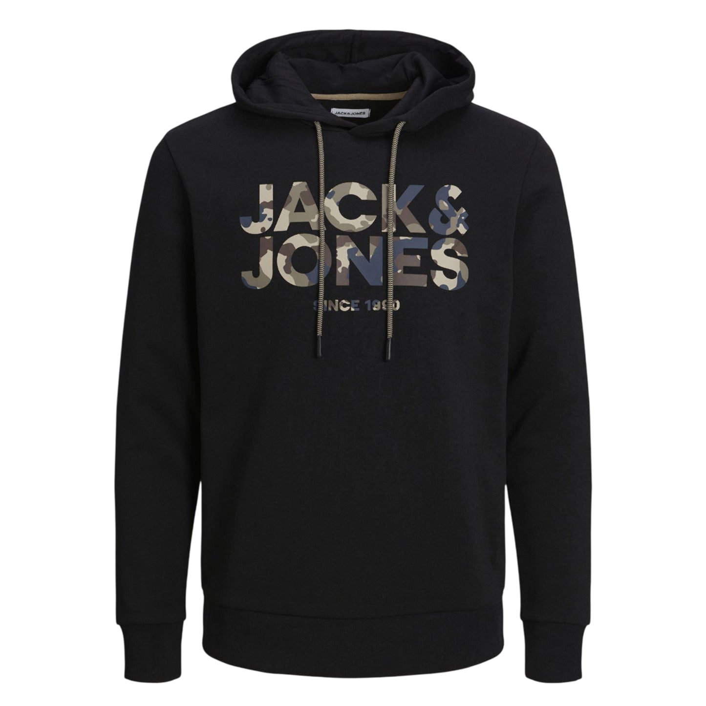 Black - Front - Jack And Jones Mens James Hoodie