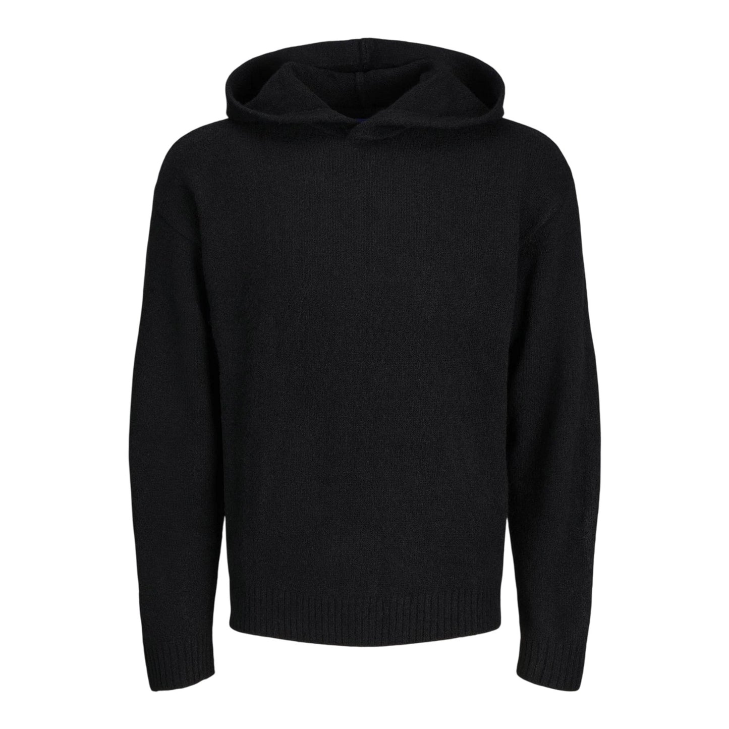 Black - Front - Jack And Jones Mens Ollie Knitted Hoodie