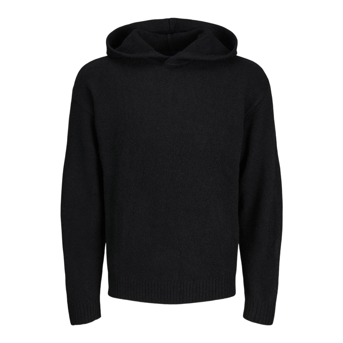 Black - Front - Jack And Jones Mens Ollie Knitted Hoodie