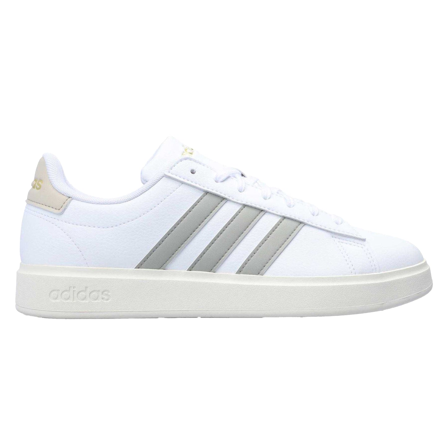 White - Front - Adidas Mens Grand Court 2.0 Trainers