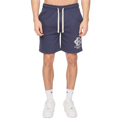 Navy - Pack Shot - Duck and Cover Mens Randolph Logo Shorts