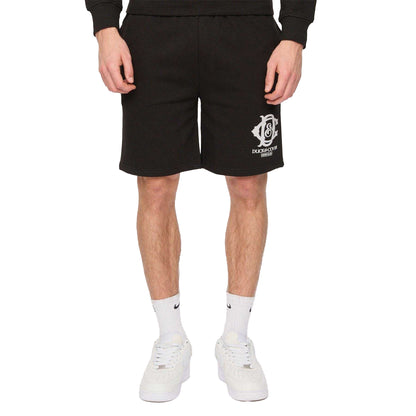 Black - Front - Duck and Cover Mens Randolph Logo Shorts