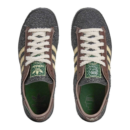 Black - Side - Adidas Mens Forest Hill Brain Dead Leather Trainers