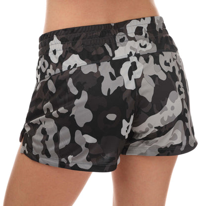 Black - Back - Adidas Womens-Ladies Essentials Training Casual Shorts