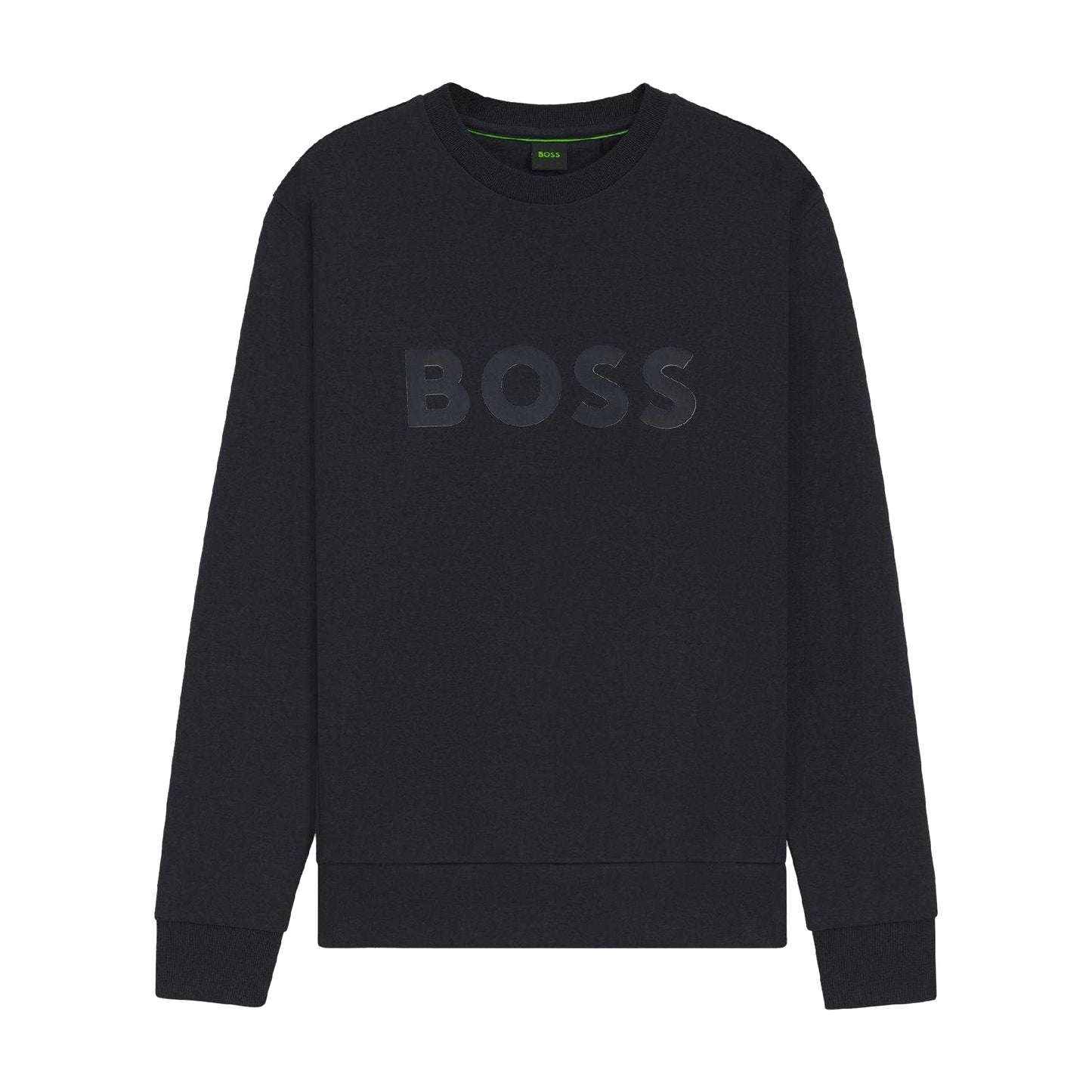 Dark Blue - Front - Boss Mens Salbo Logo Sweatshirt