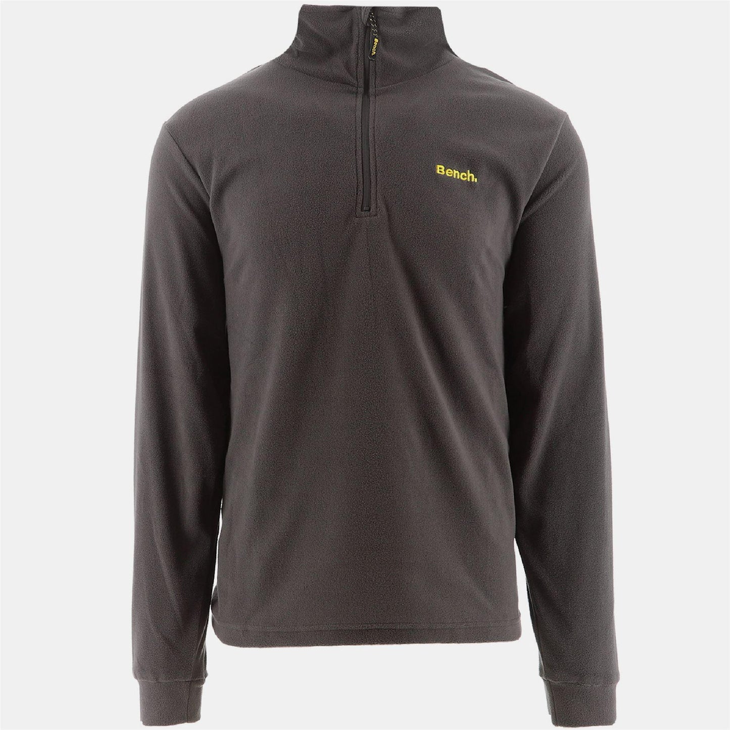 Charcoal - Side - Bench Mens Albany Logo Quarter Zip Long-Sleeved Fleece