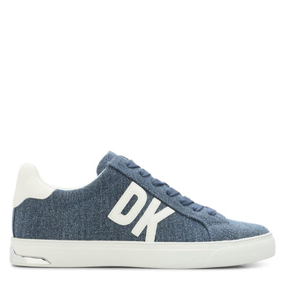 Blue-White - Front - DKNY Womens-Ladies Abeni Lace Up Trainers