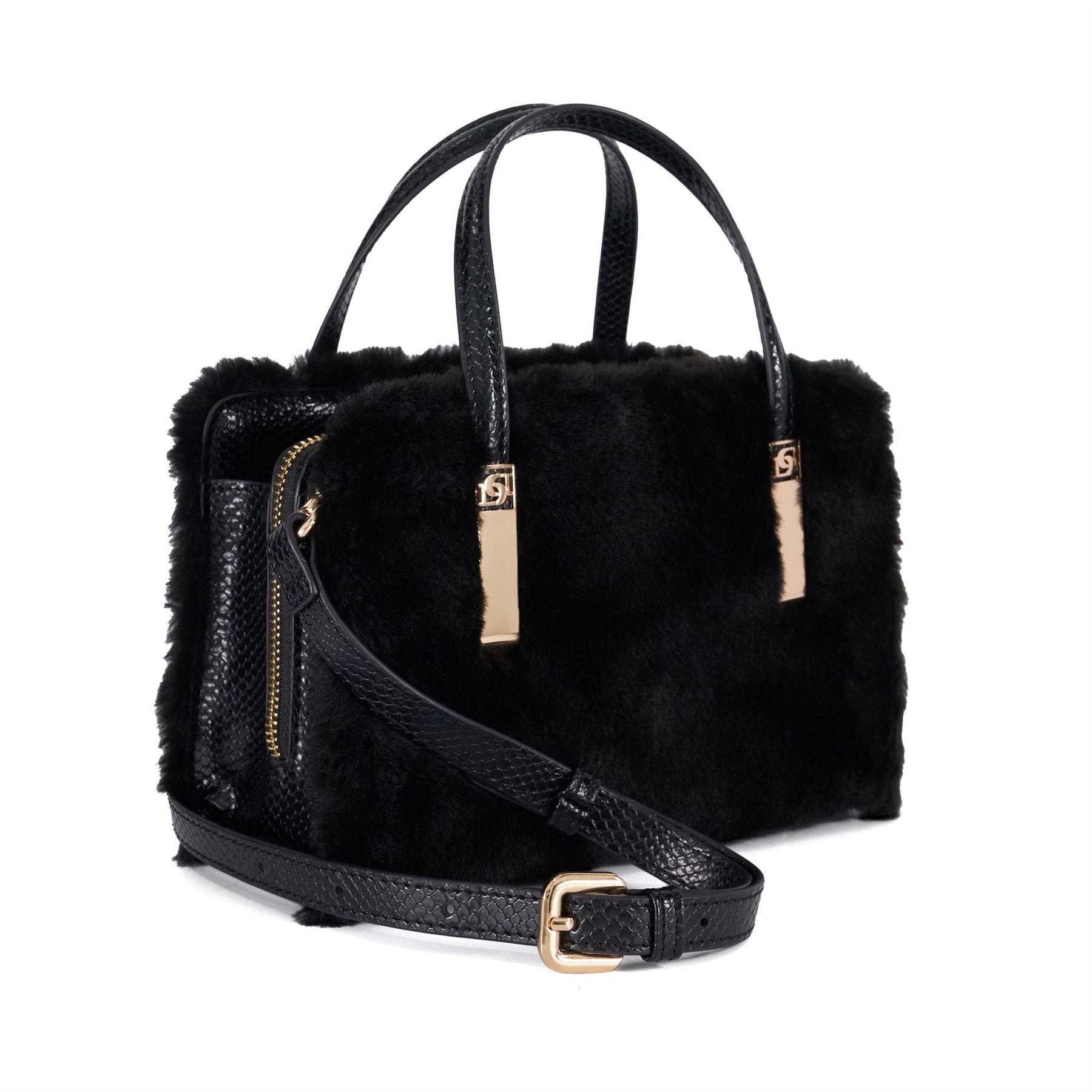Black - Side - Dune London Womens-Ladies Drinkydenbeigh Tote Bag