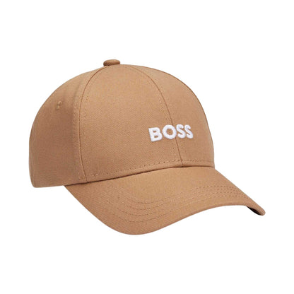 Beige - Side - Boss Mens Zed Embroidered Logo Cap