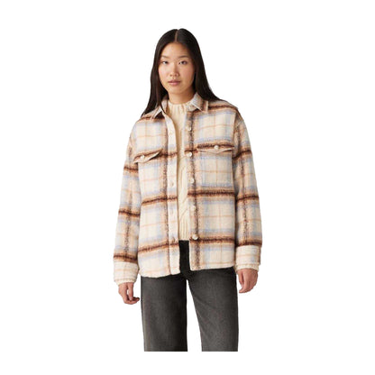 Beige - Lifestyle - Levis Womens-Ladies Lola Long-Sleeved Shacket
