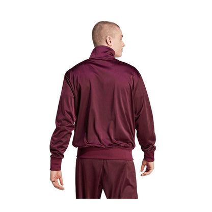 Maroon Red - Back - Adidas Mens Firebird Loose Fit Track Top