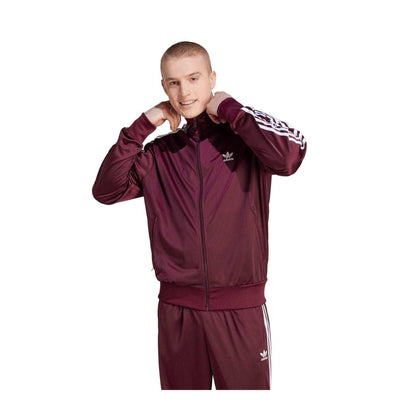 Maroon Red - Lifestyle - Adidas Mens Firebird Loose Fit Track Top