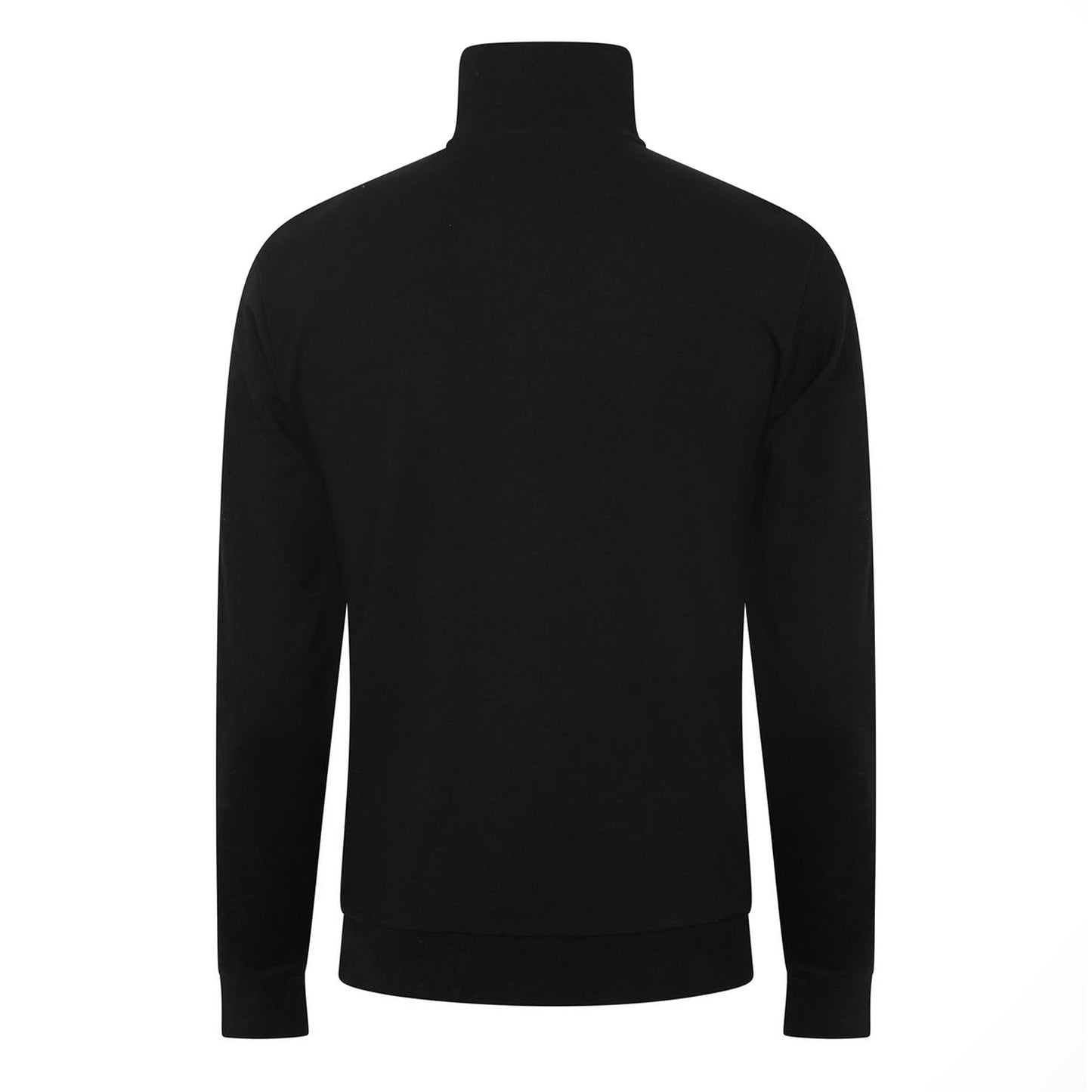 Black - Back - Boss Mens Quarter Zip Sweatshirt