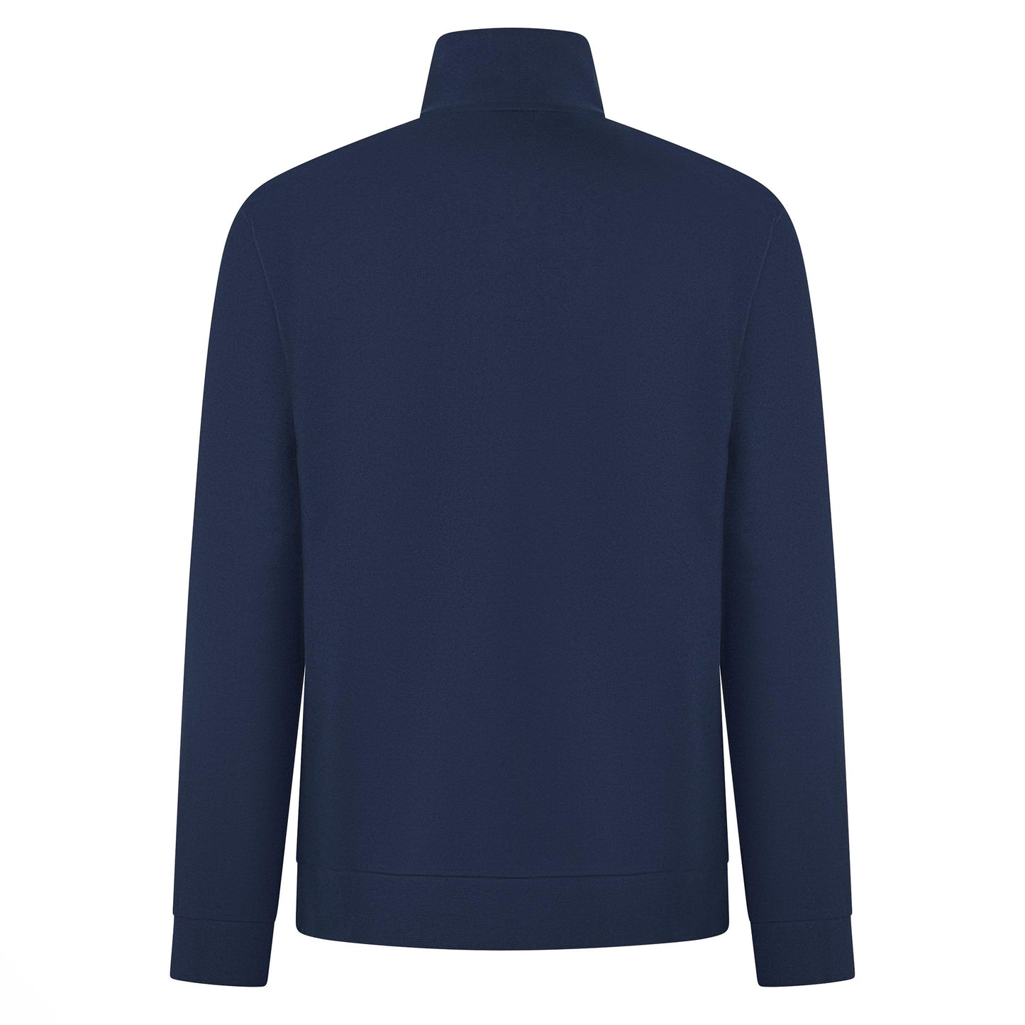 Dark Blue - Back - Boss Mens Quarter Zip Sweatshirt