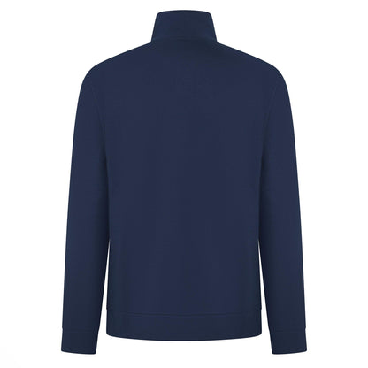 Dark Blue - Back - Boss Mens Quarter Zip Sweatshirt