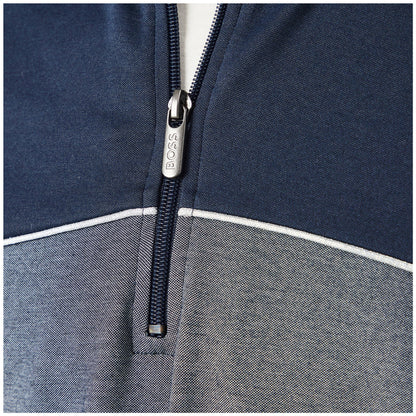 Dark Blue - Side - Boss Mens Quarter Zip Sweatshirt