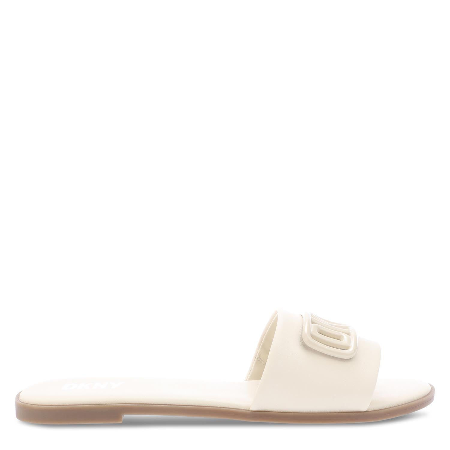 White - Back - DKNY Womens-Ladies Wylie Flat Sliders
