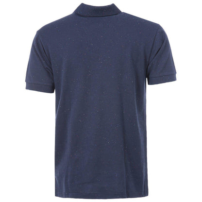 Navy - Back - Lacoste Mens Speckled Logo Classic Polo Shirt