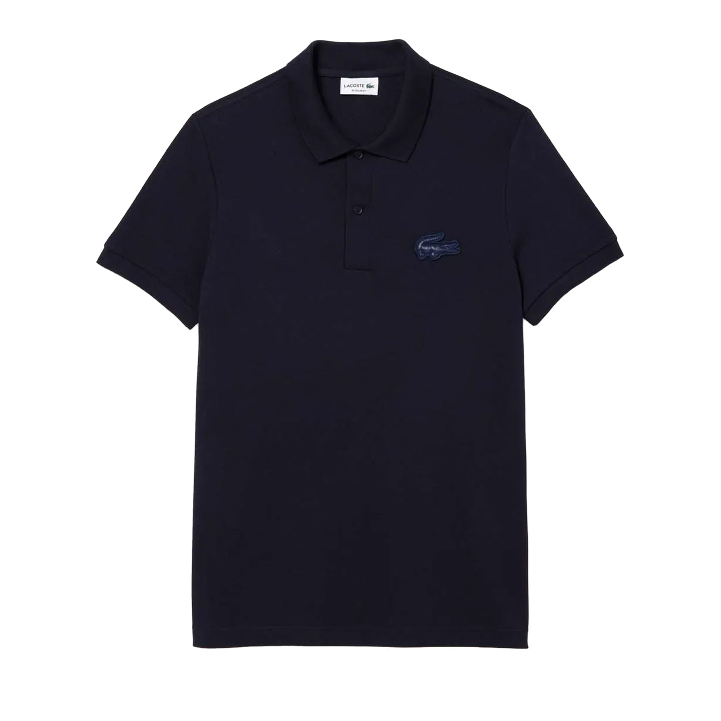 Blue - Front - Lacoste Mens Quilted Regular Polo Shirt
