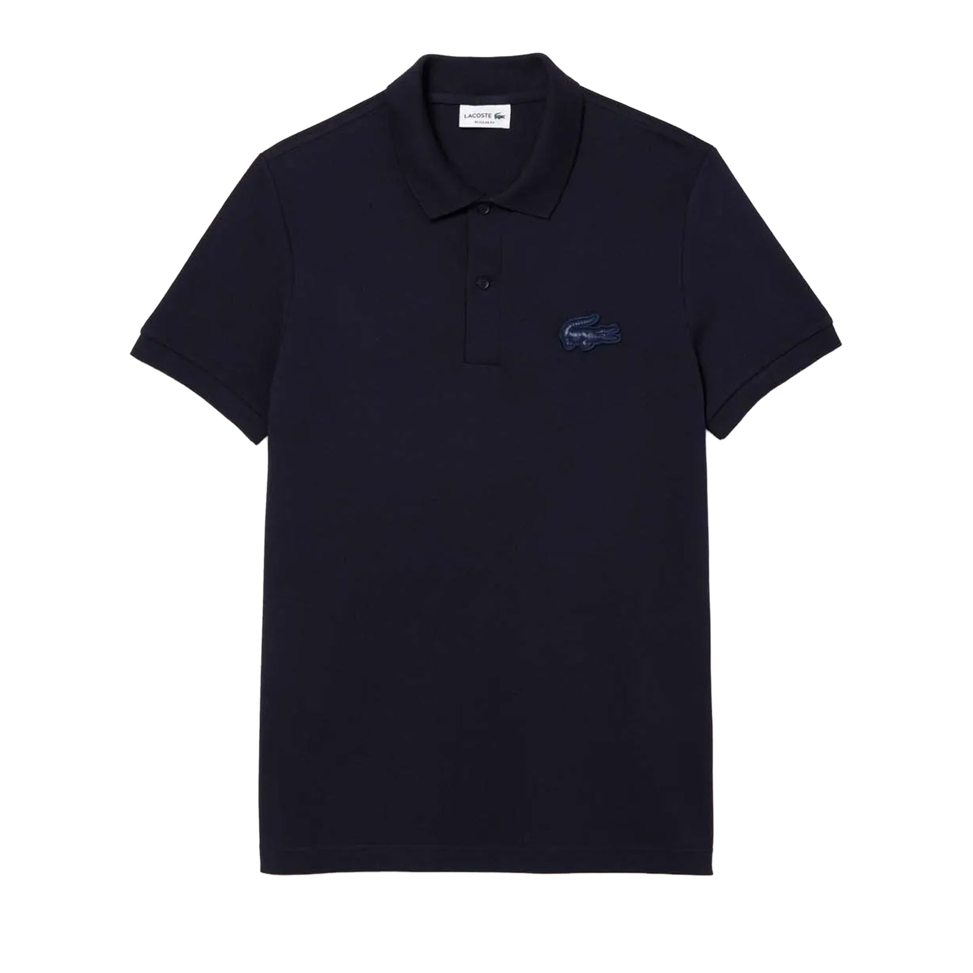 Blue - Front - Lacoste Mens Quilted Regular Polo Shirt