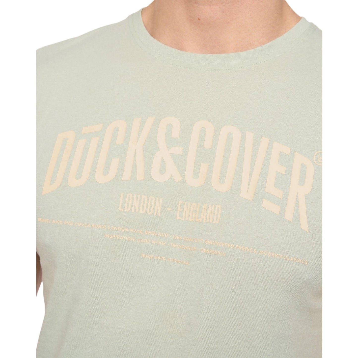 Multicoloured - Lifestyle - Duck and Cover Mens Haltecks T-Shirt (Pack of 5)