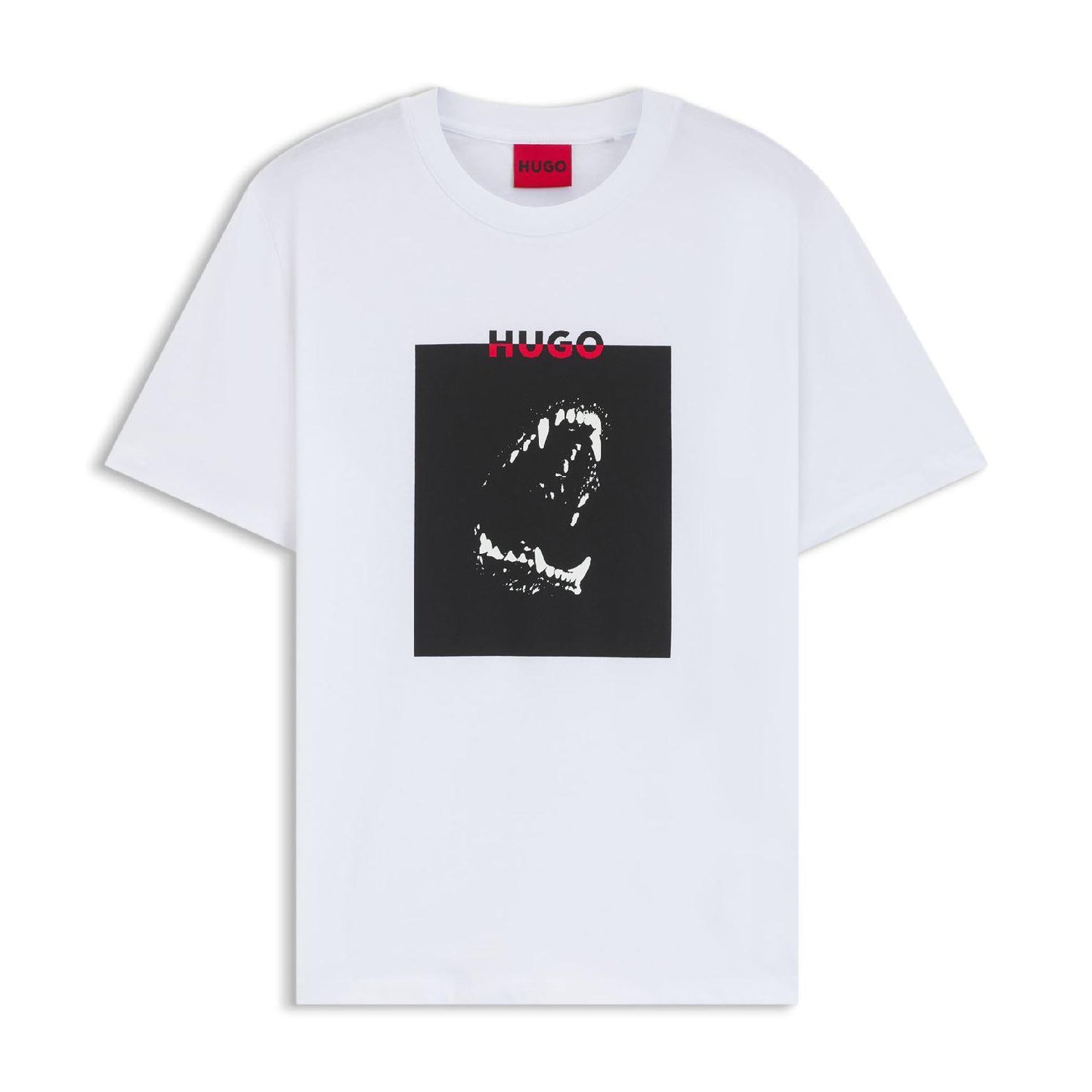 White - Front - Hugo Boss Mens Dobero Doberman T-Shirt