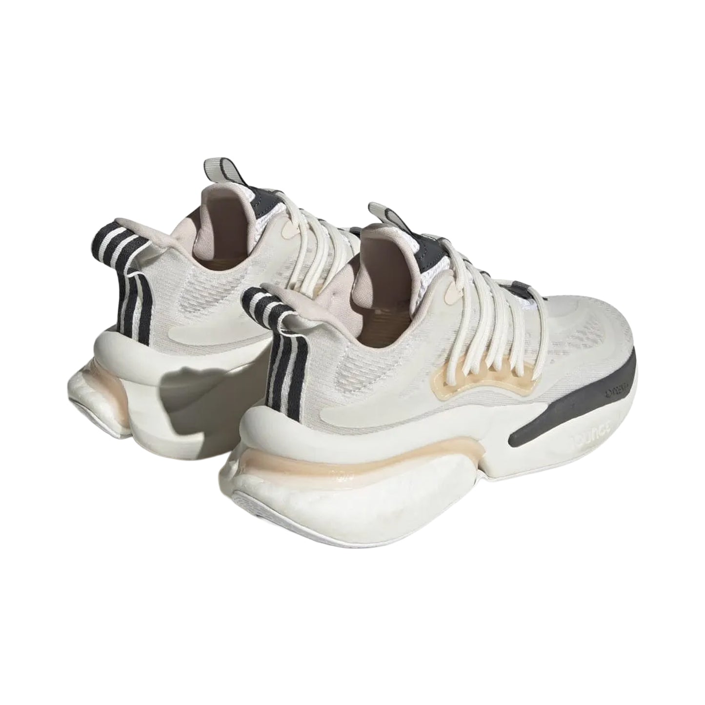 White - Back - Adidas Womens-Ladies Alphaboost V1 Running Trainers