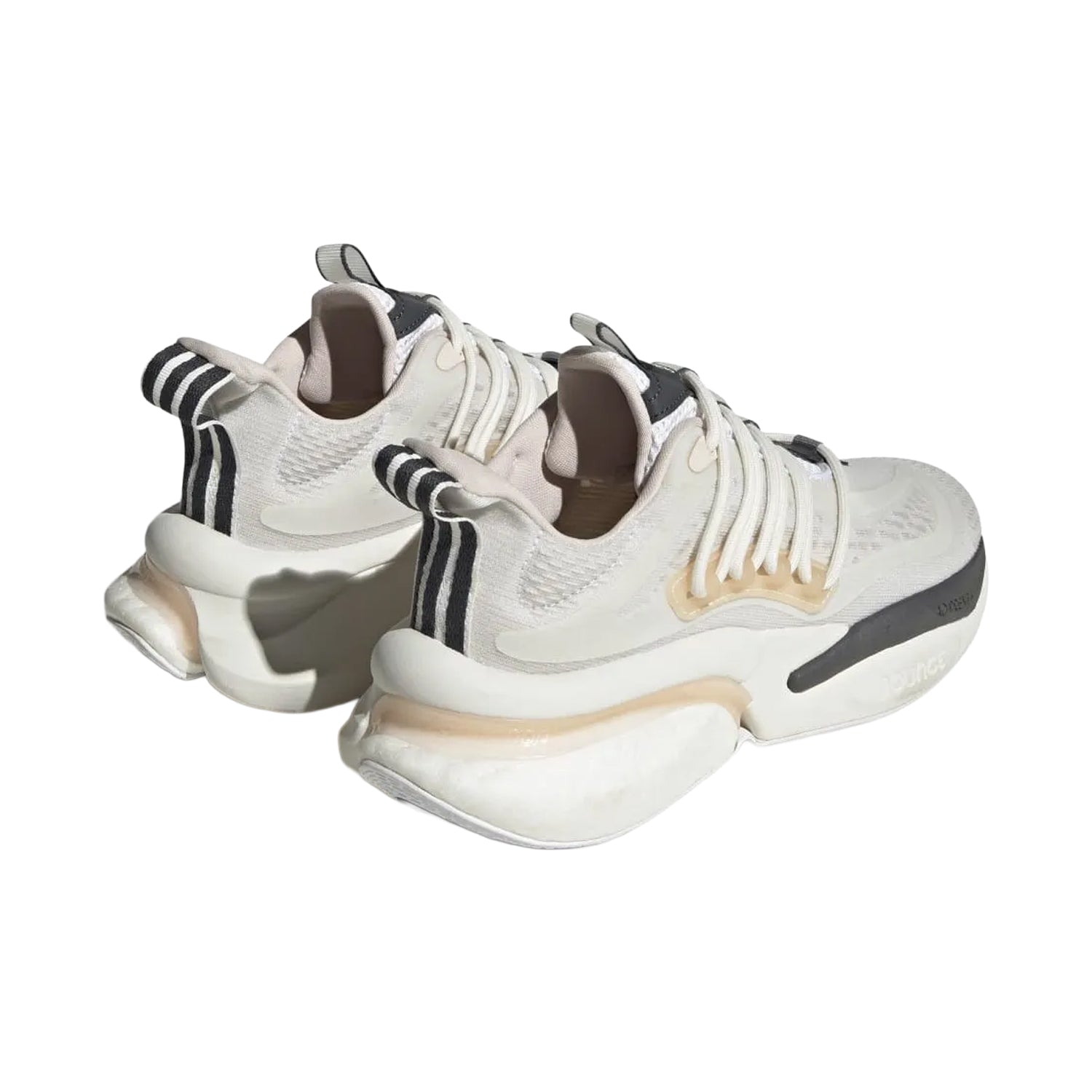 White - Back - Adidas Womens-Ladies Alphaboost V1 Running Trainers