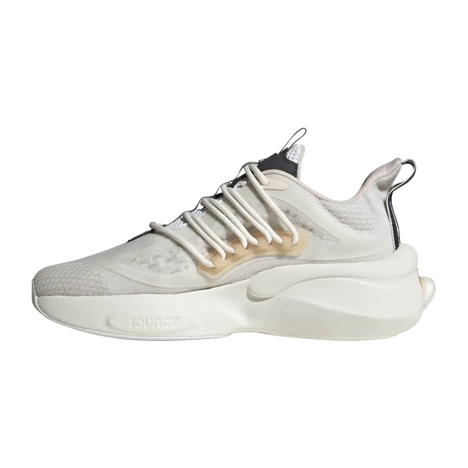 White - Side - Adidas Womens-Ladies Alphaboost V1 Running Trainers