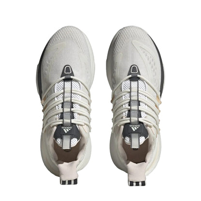 White - Pack Shot - Adidas Womens-Ladies Alphaboost V1 Running Trainers
