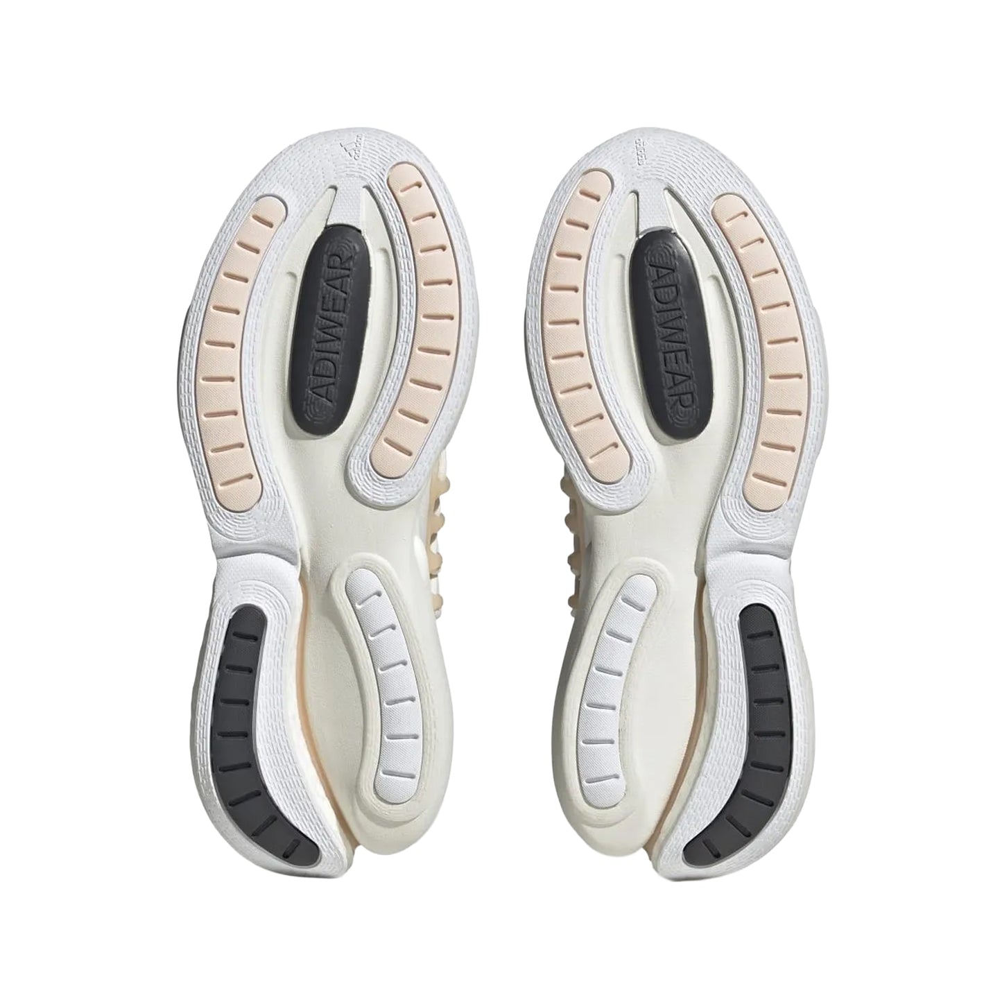 White - Close up - Adidas Womens-Ladies Alphaboost V1 Running Trainers