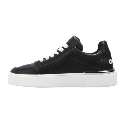 Black - Side - DKNY Womens-Ladies Baylor Leather Trainers