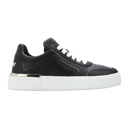 Black - Front - DKNY Womens-Ladies Baylor Leather Trainers