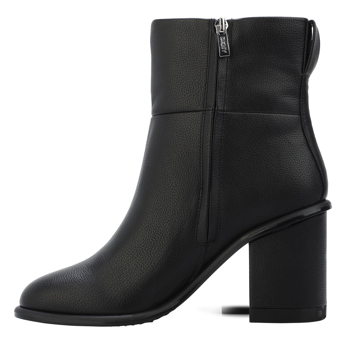 Black - Back - DKNY Womens-Ladies Mandell Heeled Ankle Boots