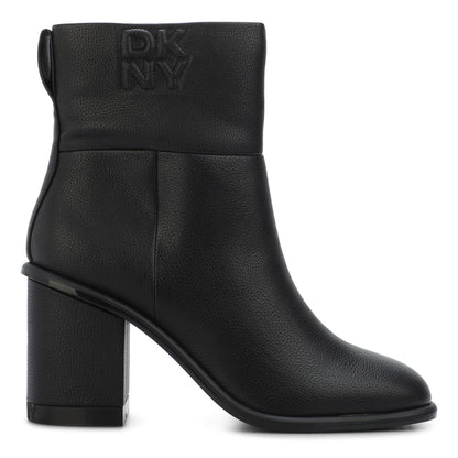 Black - Front - DKNY Womens-Ladies Mandell Heeled Ankle Boots